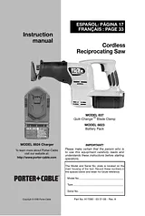 Porter-Cable 8823 Manuel D’Utilisation