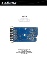 Sigma ADA-21S 用户手册