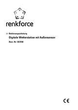 Renkforce Digitale Wetterstation Innen-/Außen Wireless Weather Station KL4931 데이터 시트