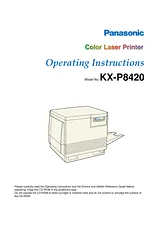 Panasonic KX-P8420 Guida Al Funzionamento