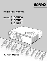 Sanyo PLC-SU51 Manuale Proprietario