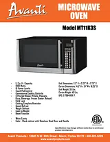 Avanti MT11K3S Specification Sheet