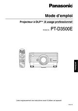 Panasonic PT-D3500E Manual De Instrucciónes