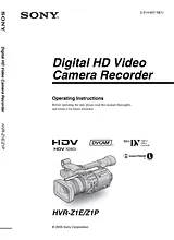 Sony HVR-Z1E ユーザーズマニュアル