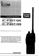 ICOM IC-F3GS Manual De Usuario