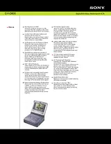 Sony GV-D800 Guia De Especificaciones