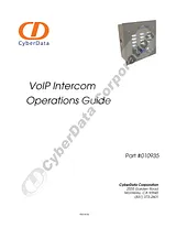 CyberData VoIP Intercom Manual Do Utilizador