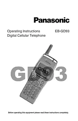 Panasonic EB-GD93 Руководство По Работе