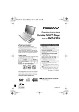 Panasonic DVD-LX95 Operating Guide