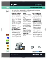 Sony DCR-HC32 Guia De Especificaciones