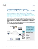 Cisco Cisco Interactive Experience Client 4650 Hoja De Datos