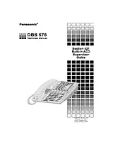 Panasonic DBS 576 Справочник Пользователя