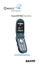Sanyo SCP-7400 Справочник Пользователя