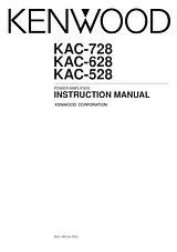 Kenwood KAC-528 用户手册