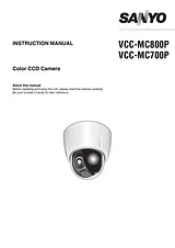 Sanyo VCC-MC700P Manuale Utente