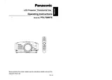 Panasonic PT-L730NTE ユーザーズマニュアル