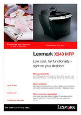 Lexmark X340 20D0177 Dépliant