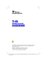 Texas Instruments TI-80 Benutzerhandbuch