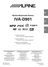 Alpine IVA-D901 ユーザーズマニュアル