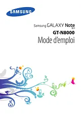 Samsung GT-N8000 Manuel D’Utilisation