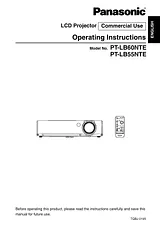 Panasonic PT-LB60NTE User Manual