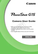Canon G15 사용자 가이드