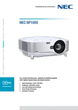 NEC NP1000 50031064 Leaflet