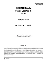 Motorola MC9S12GC-Family 사용자 설명서