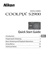 Nikon COOLPIX S2900 快速安装指南