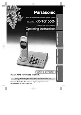 Panasonic KX-TG1000N Справочник Пользователя