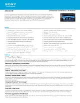 Sony XAV-601BT Guide De Spécification