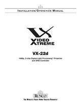 Runco VX-22D Mode D'Emploi