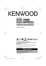Kenwood KDC-MP832U Manual Do Utilizador