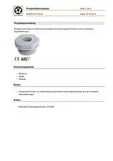Lappkabel Cable gland reducer M20 M12 Polyamide Light grey (RAL 7035) 52104470 1 pc(s) 52104470 Fiche De Données
