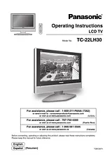 Panasonic tc-22lh30 User Guide