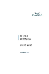 Planar PL1900 Product Manual