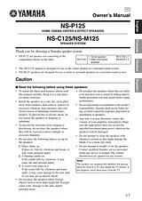 Yamaha NS-C125 Manuale Proprietario