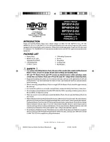 Tripp Lite BP48V242U Manual Do Utilizador