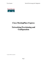 Cisco Cisco Unified MeetingPlace Express 1.1 Белая книга