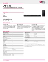 LG LAS454B 제품 데이터시트