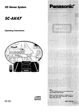 Panasonic sc-ak47 Operating Guide