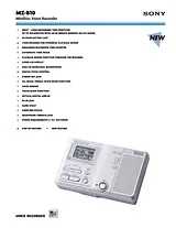 Sony MZ-B10 Guide De Spécification