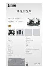 Sweex 2.1 Speaker System Arena Black/Silver SP310 プリント