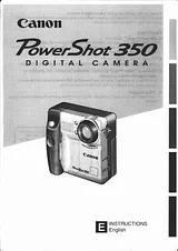 Canon powershot 350 Benutzerhandbuch