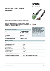 Phoenix Contact Sensor/Actuator cable SAC-12P-MR/ 1,5-35T SH SCO 1430080 1430080 Data Sheet