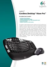 Logitech Cordless Desktop Wave Pro 920-000919 Merkblatt
