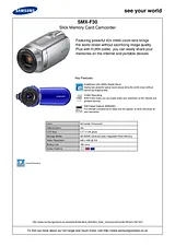 Samsung nl SMX-F30BP Leaflet