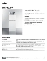 Summit MRF1075W Specification Guide