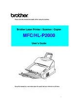 Brother MFCP-2000 Owner's Manual