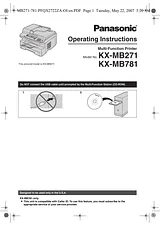Panasonic KX-MB271 Manual Do Utilizador